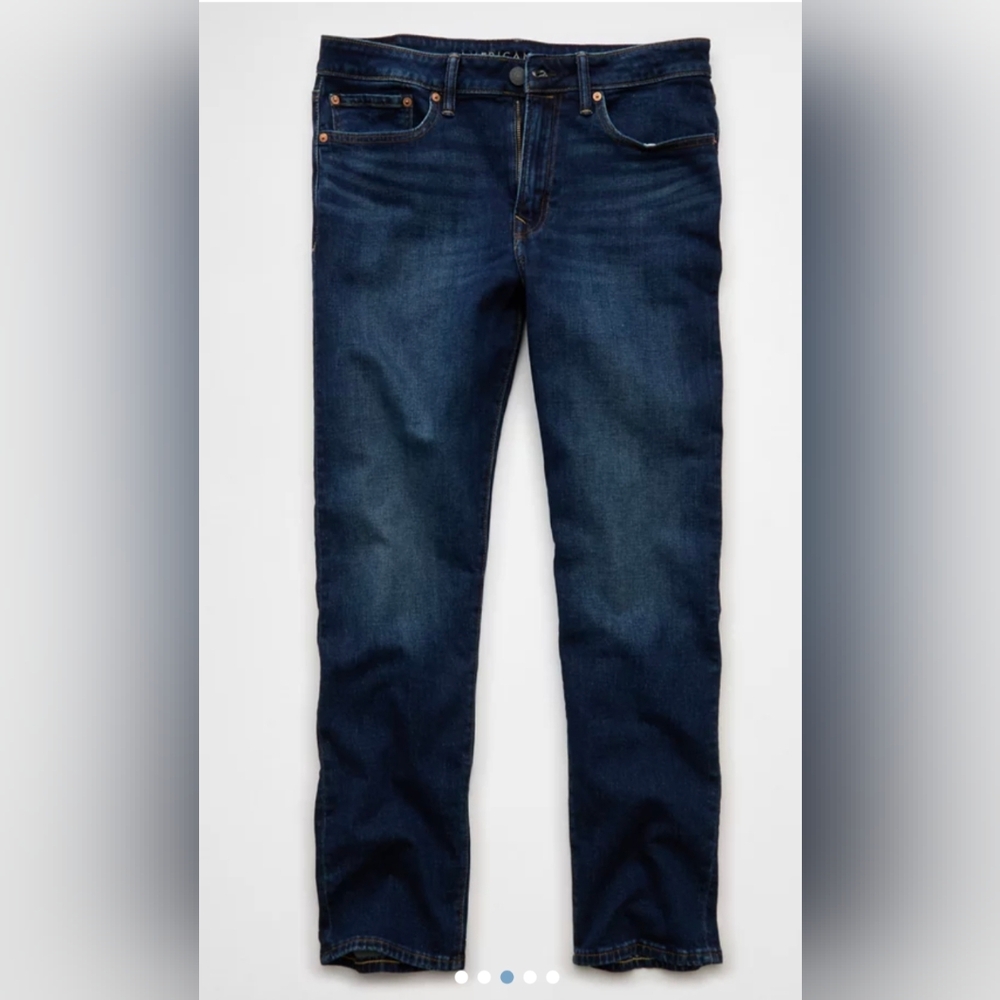 American Eagle Outfitters Straight Leg Dark Blue Jeans 32x34